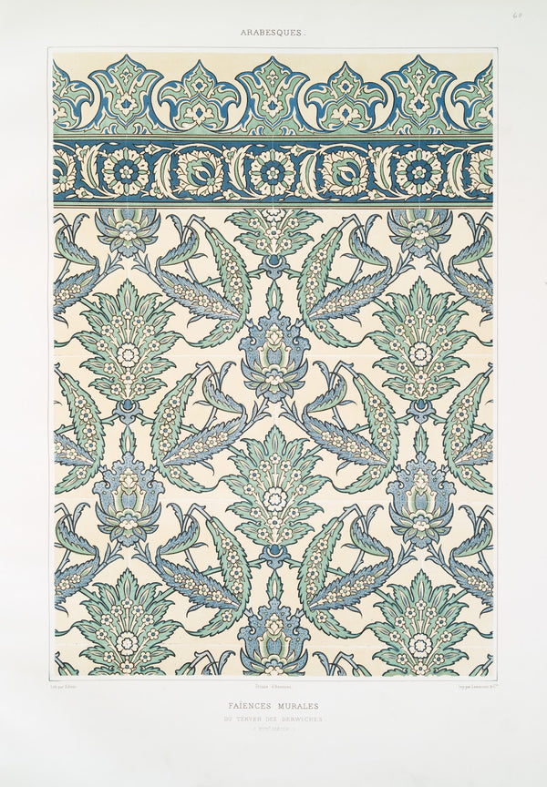 Arabesques faïences murales du tékyeh des derwiches XVIIe siècle 1877