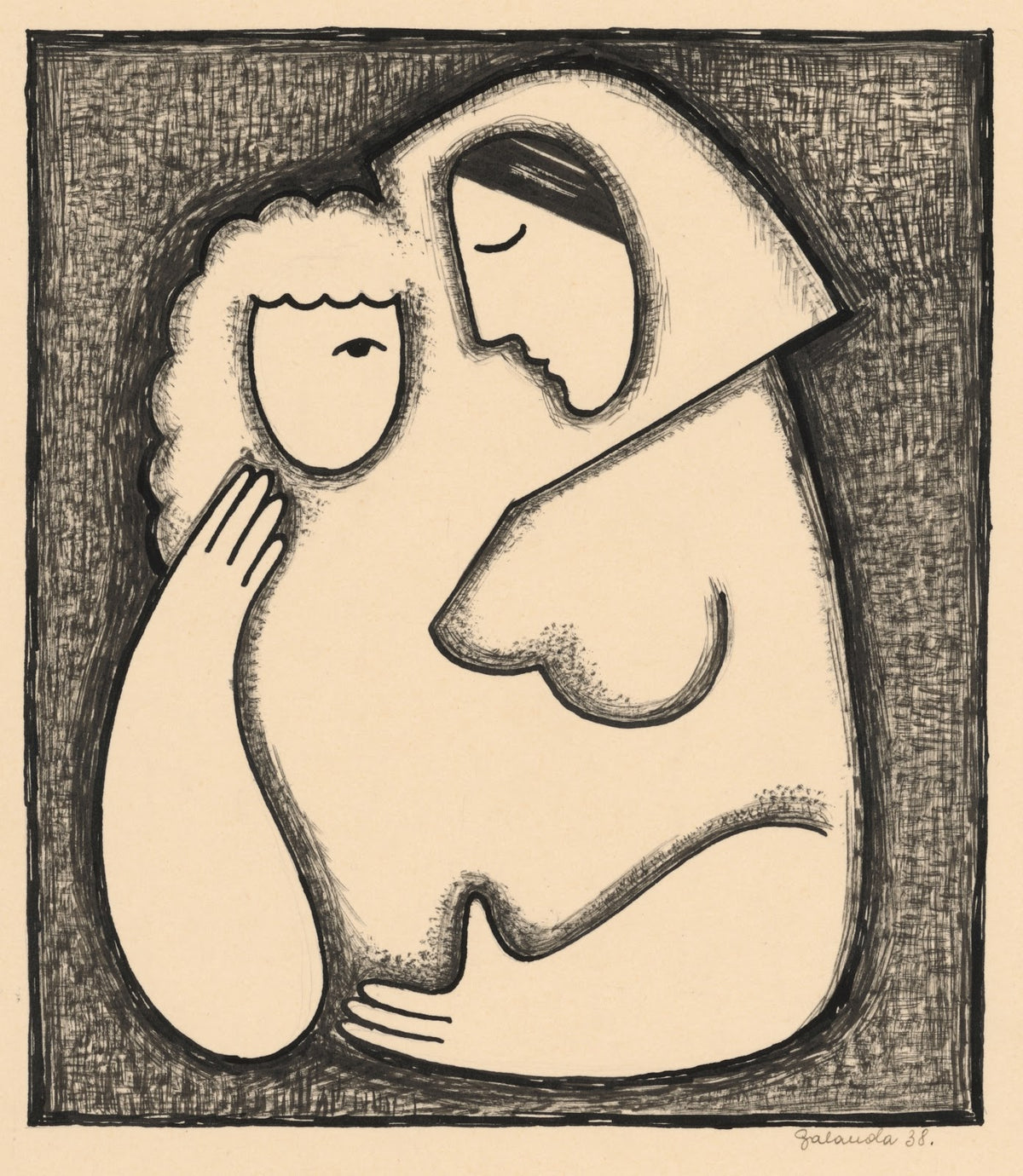 Girls head 1938