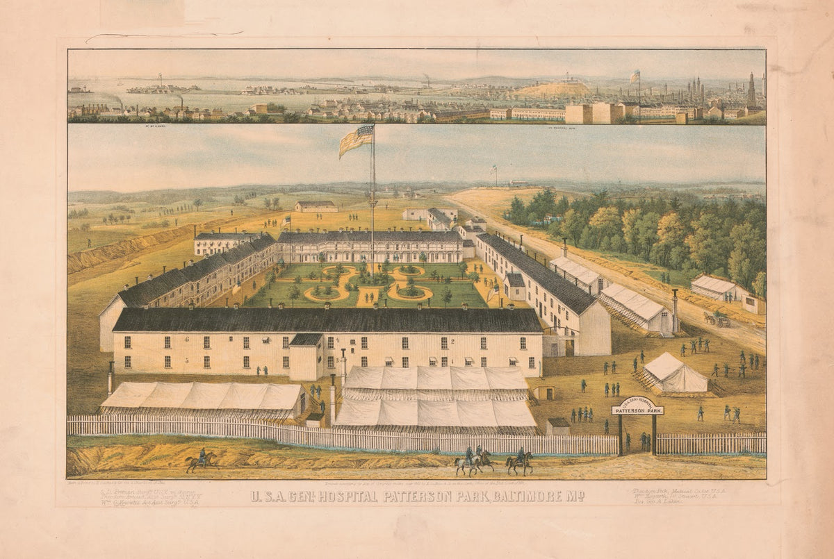 USA General Hospital Patterson Park Baltimore Md 1863