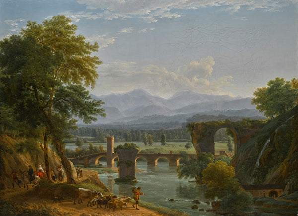 The Augustus Bridge Over The River Nera Near The City Of Narni Italy 1790