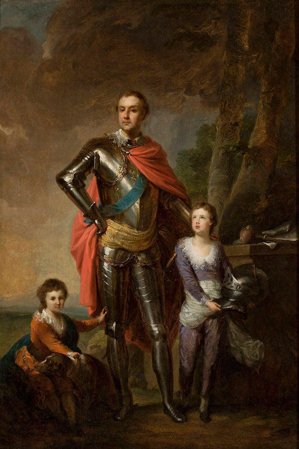 Franciszek Ksawery Branicki with his sons Aleksander and Władysław circa 1790