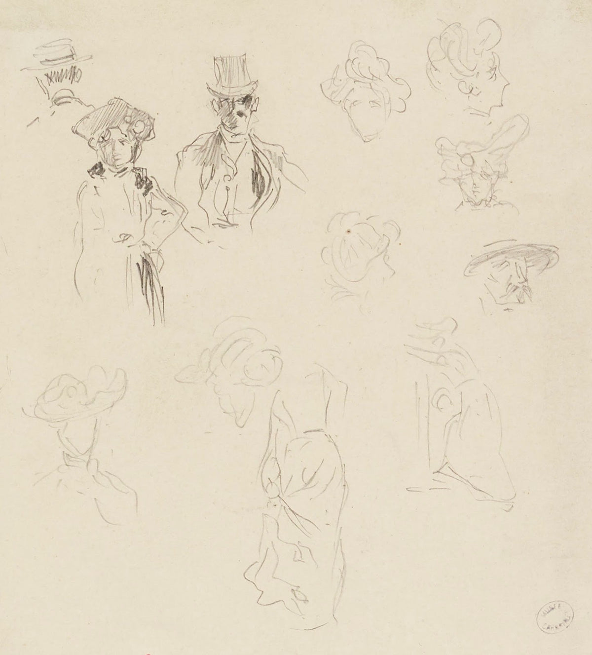 Croquis de parisiens 1895   1905