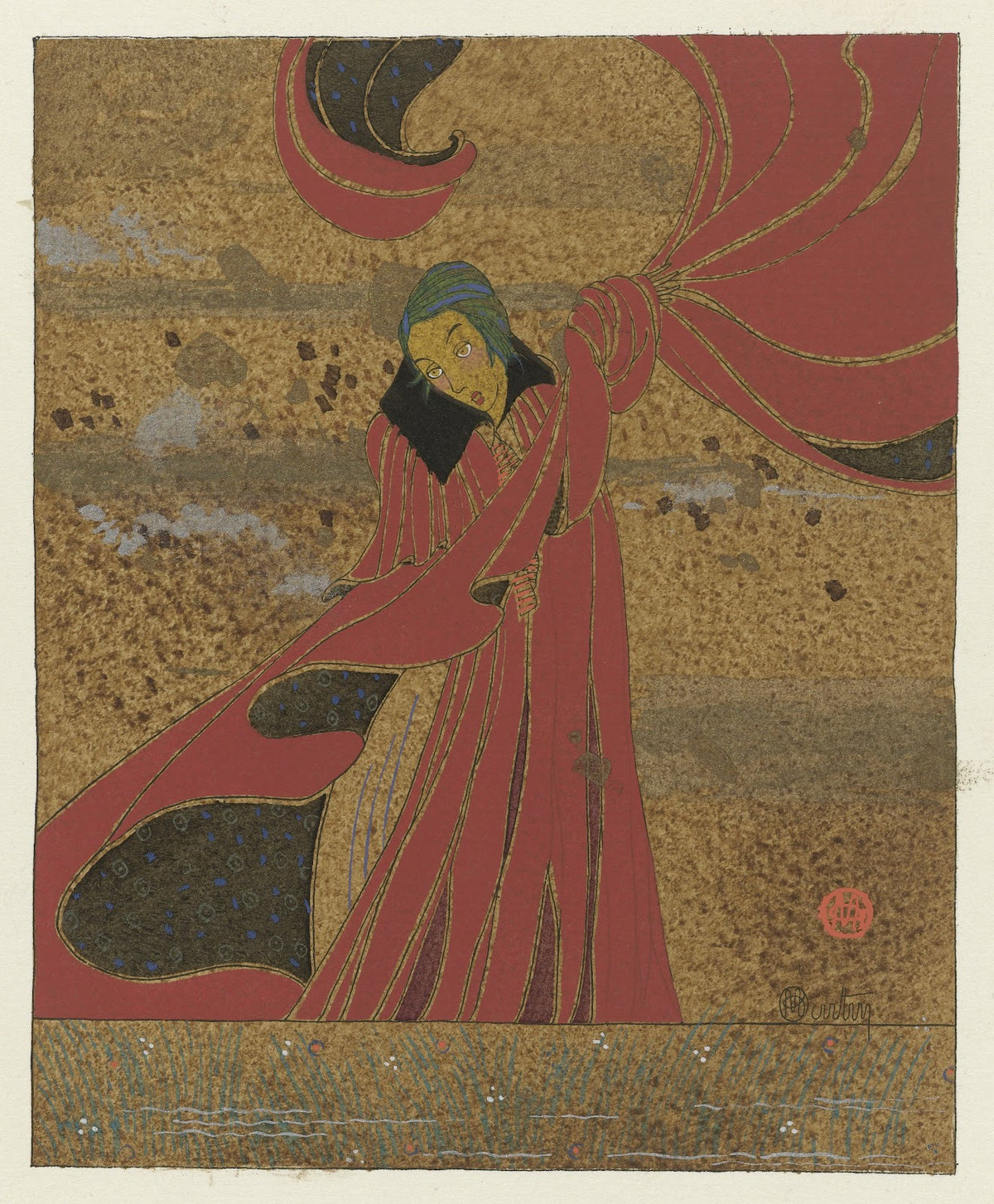 Danaé  Cape du soir de Paul Poiret 1914