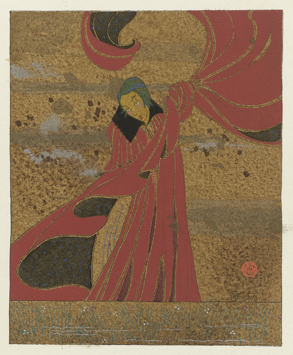 Danaé  Cape du soir de Paul Poiret 1914