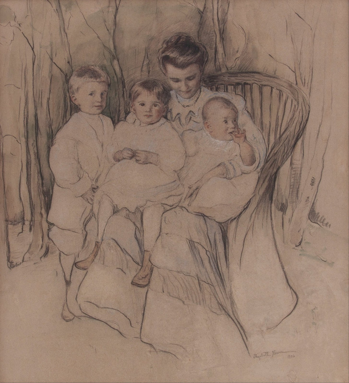 Mother and Three Children 1906