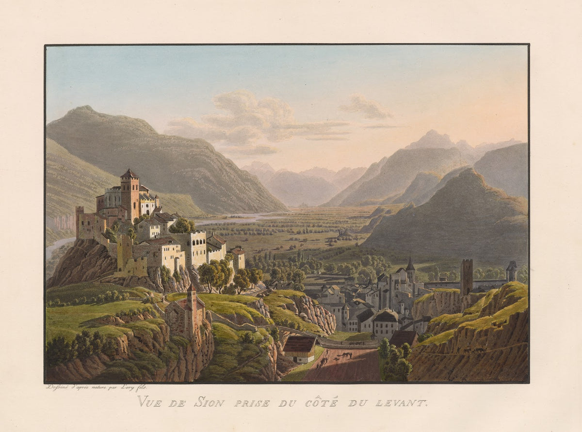 Vue de Sion prise du côté du levant 1811