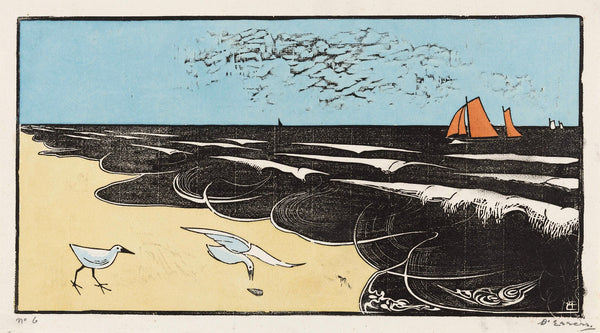 Zee bij Bergen 1925