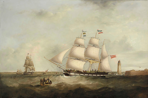 The gazelle Entering The Mersey 1837