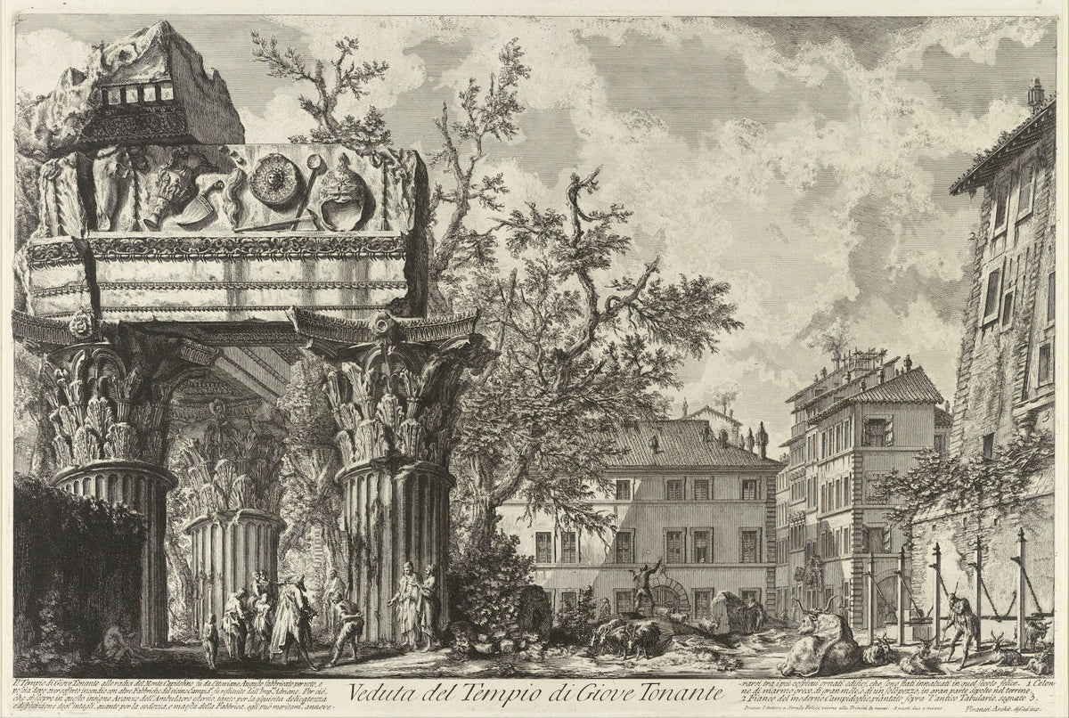 Veduta with the Temple of Jove circa 1750   1758