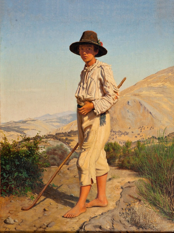 An Italian shepherd boy 1856