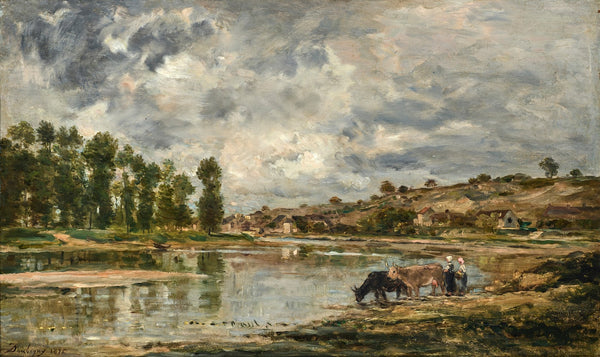 Les bords de la Loire près de Nantes 1875