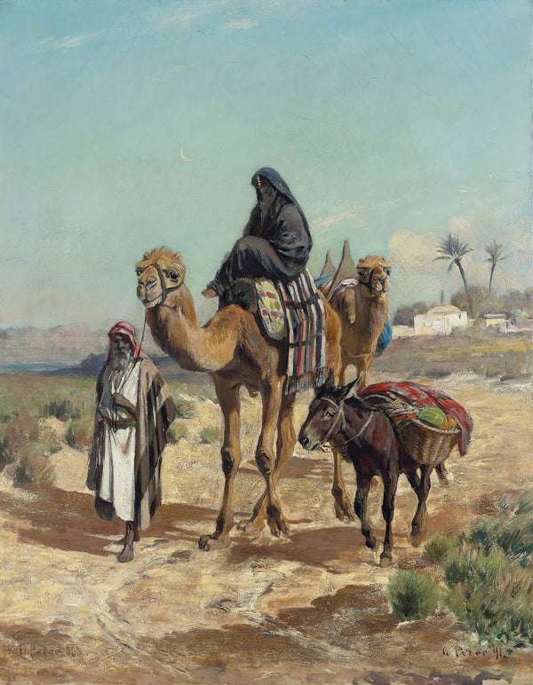 An Arab Traveler And His Wife 1891