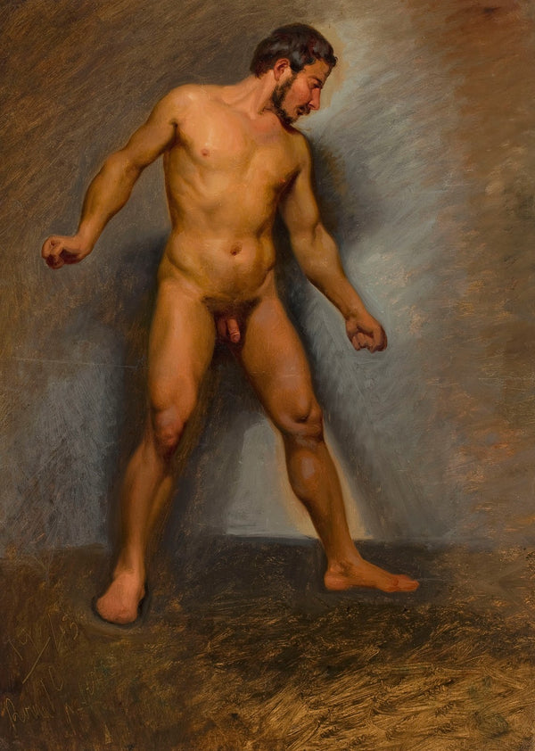 Standing nude man 1843