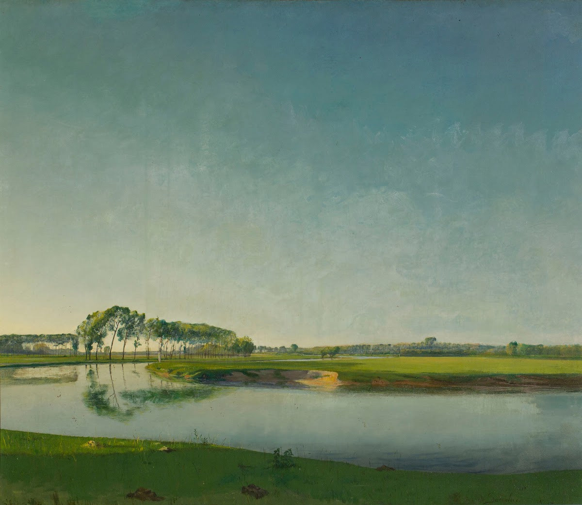 The River The End of a Beautiful Day ca 1905