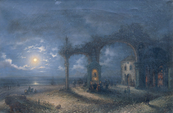 Meereslandschaft mit Ruine 1849