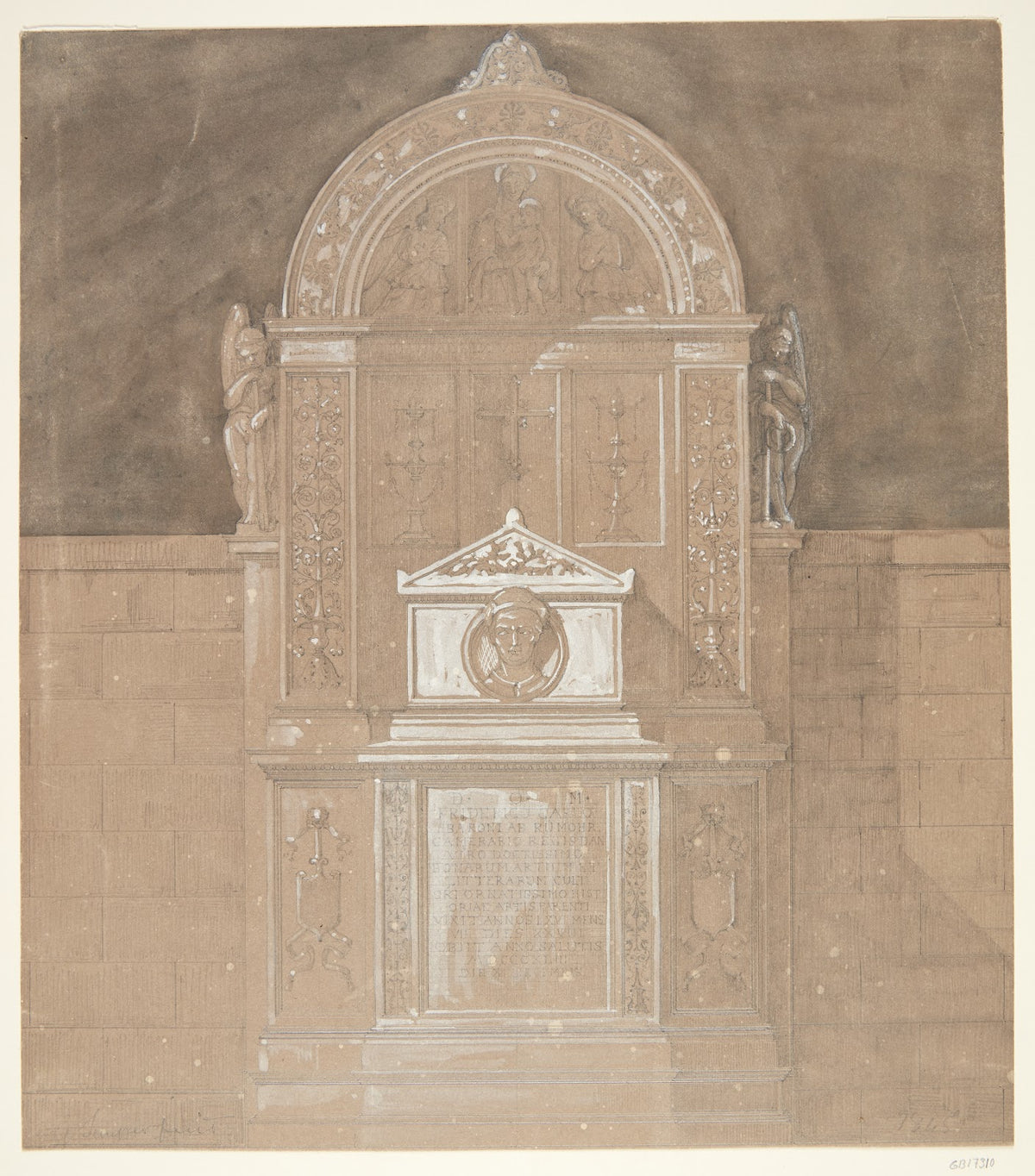 Gravmæle over baron C F von Rumohr 1845 1845