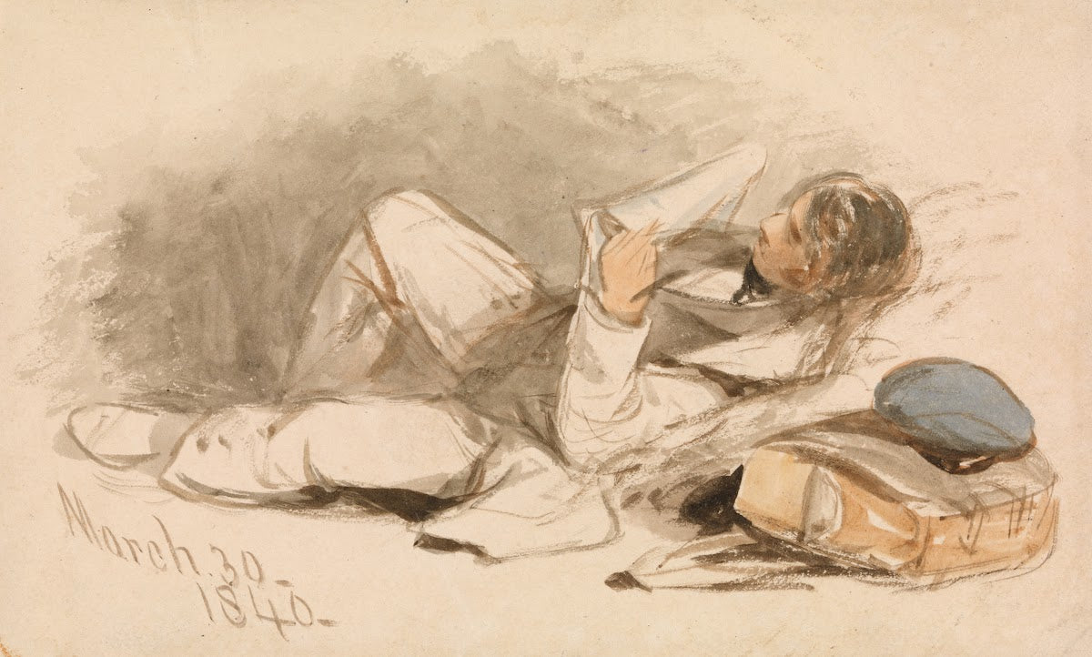 A man resting 1840