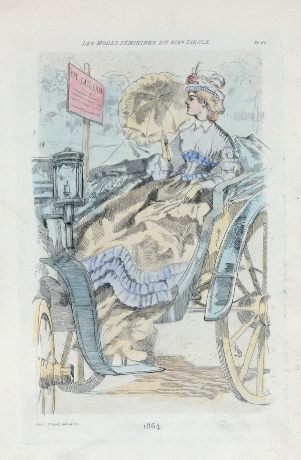 1864 Womens fashion in nineteenth century Paris 1902