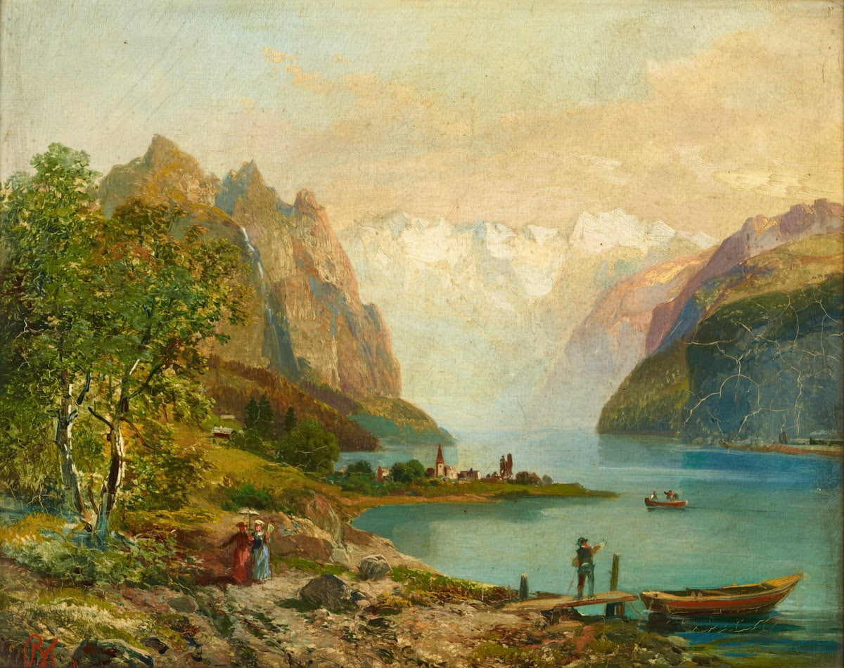 Wallenstättersee Lake of Wallenstat 19th century