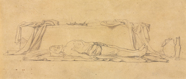 Sketch of the Dead Christ Lying by the Sepulchre 1800s
