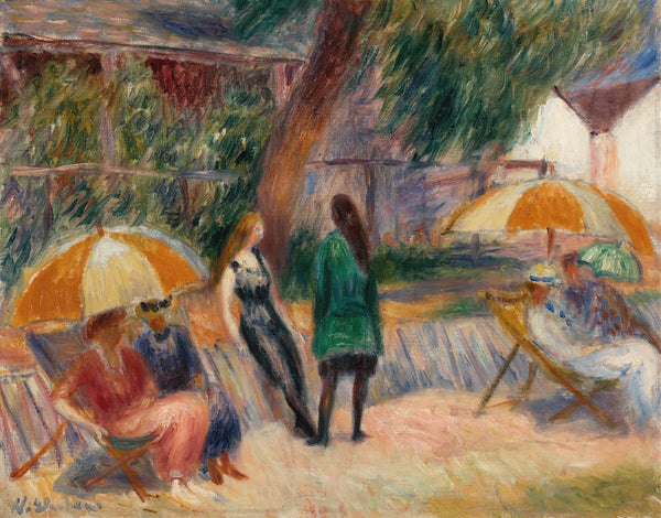 Beach with Figures Bellport c 1915