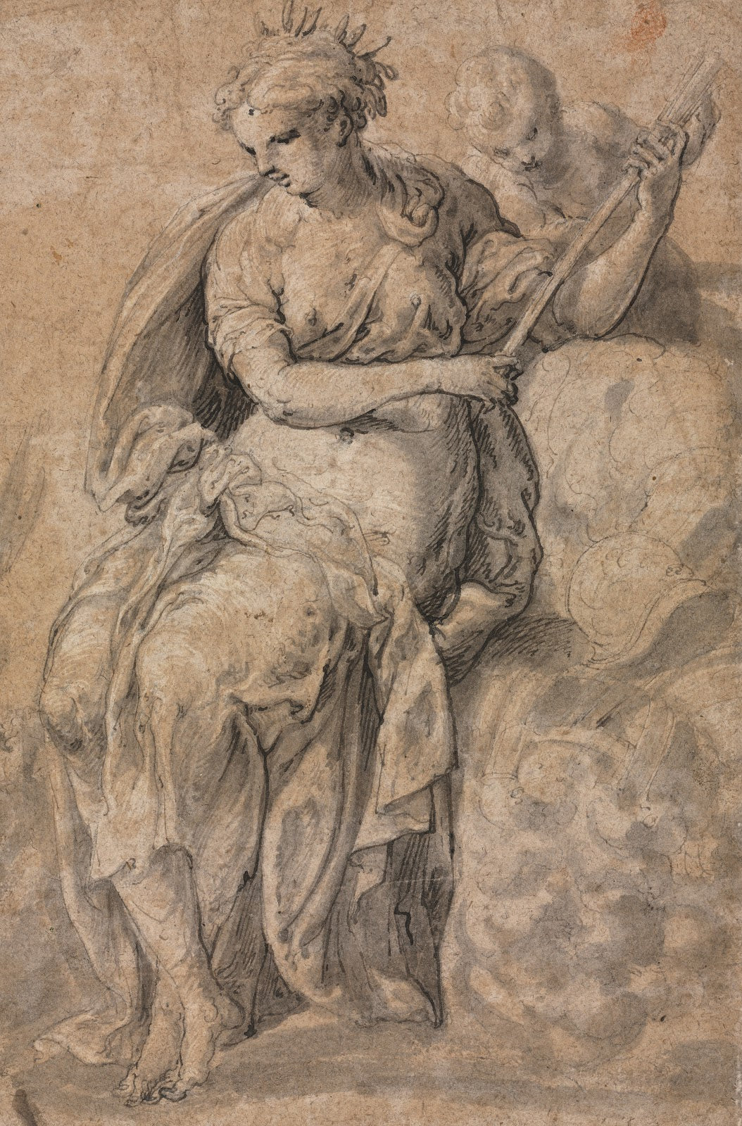 Allegorical Figure verso 1500s