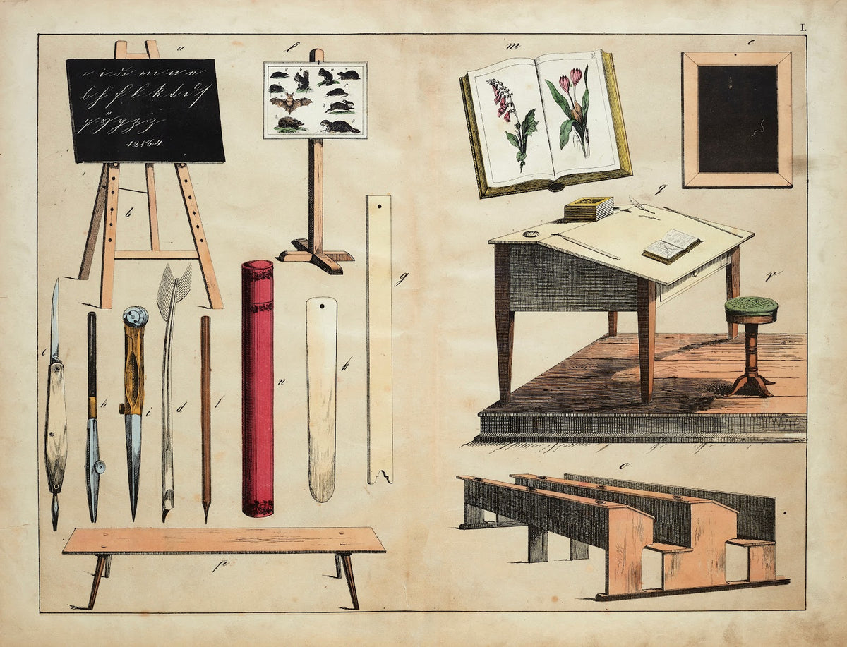 Schoolroom furnishings 1867