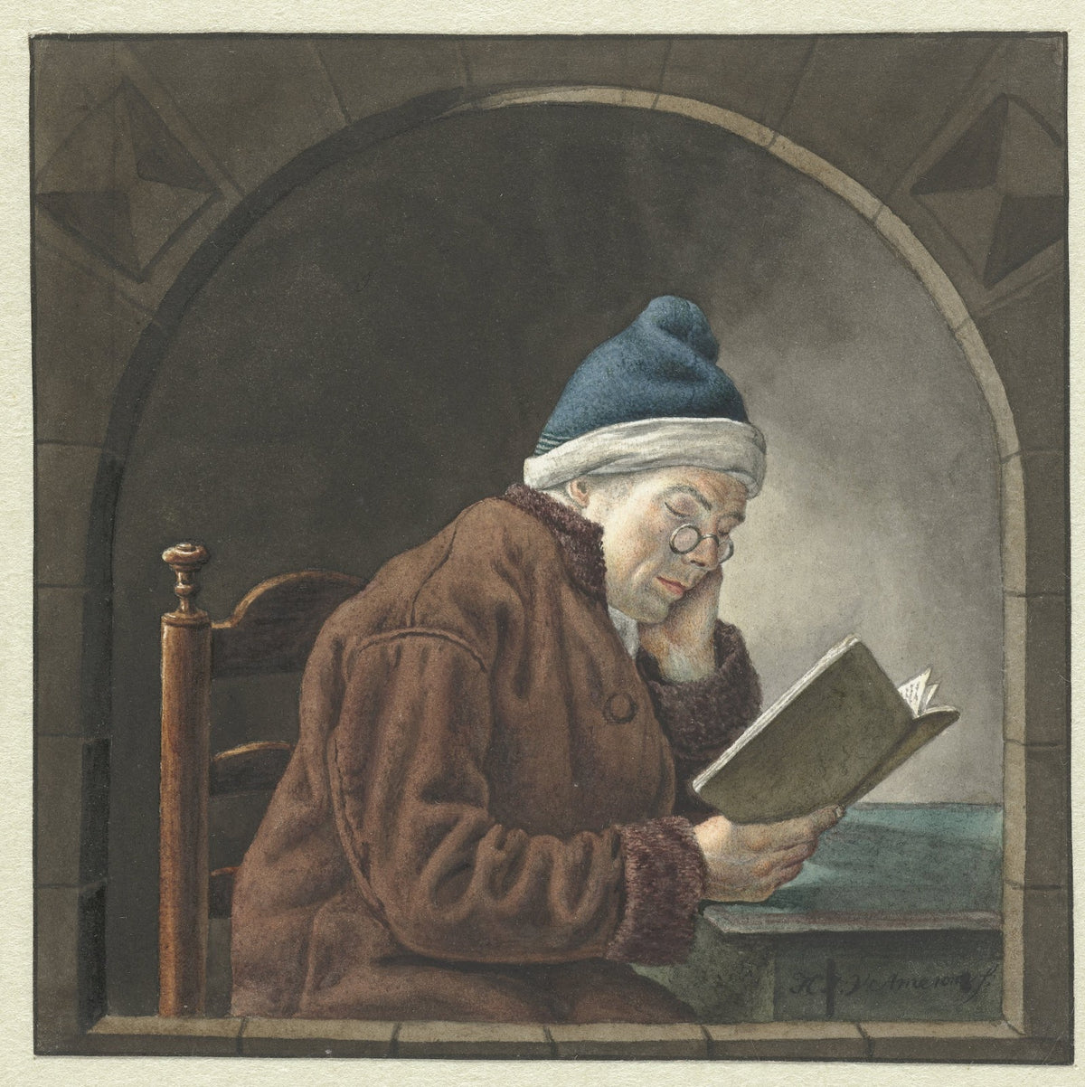 Lezende man 1786   1833