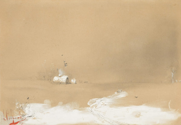 Winter Landscape with Farmstead 1889