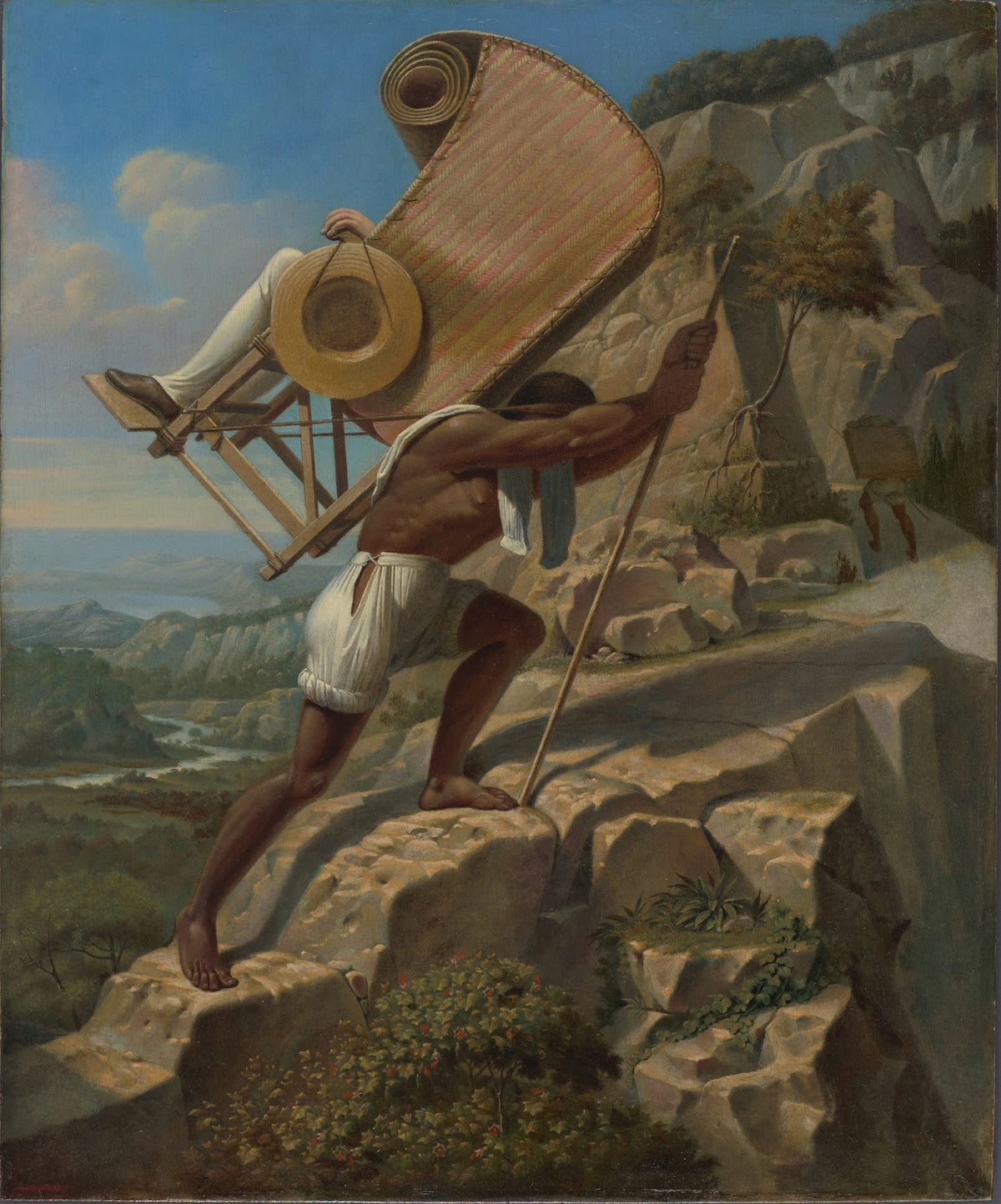 The Artist Carried in a Sillero over the Chiapas from Palenque to Ocosingo Mexic