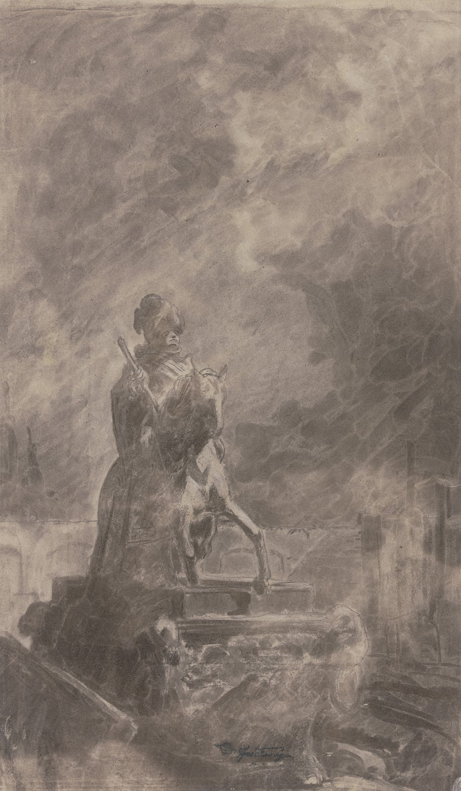 Equestrian monument ca 1845  1850