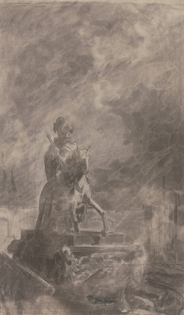 Equestrian monument ca 1845  1850