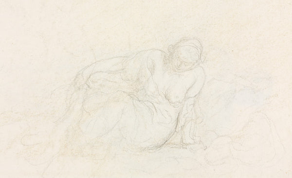 Reclining Woman Leaning on Her Arm verso 185560