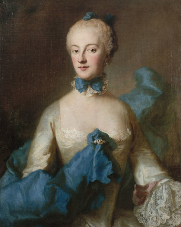 Portrait de Marie Anne Josèphe de Bavière margravine de Bade 1750