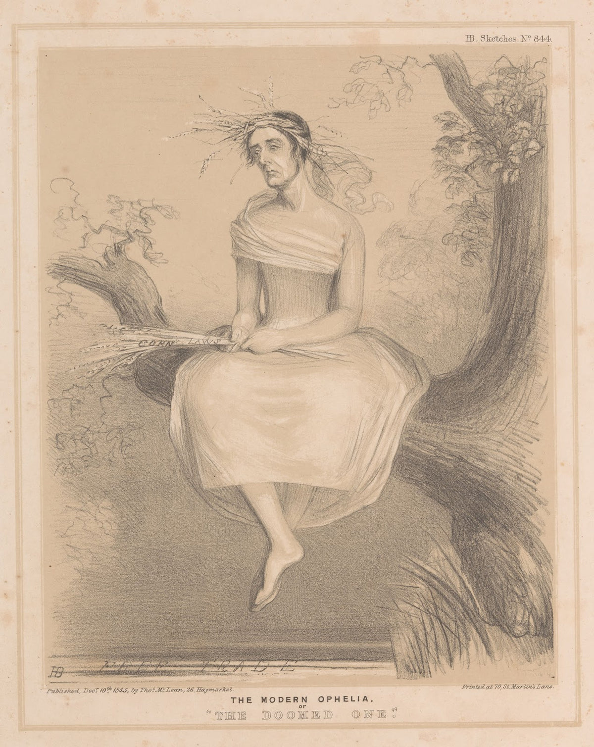 The modern Ophelia or The Doomed one 1845 1847