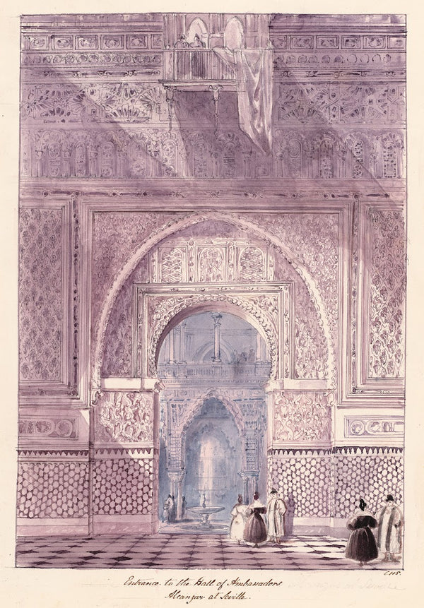 Entrance to the Hall of Ambassadors Alcazar at Seville