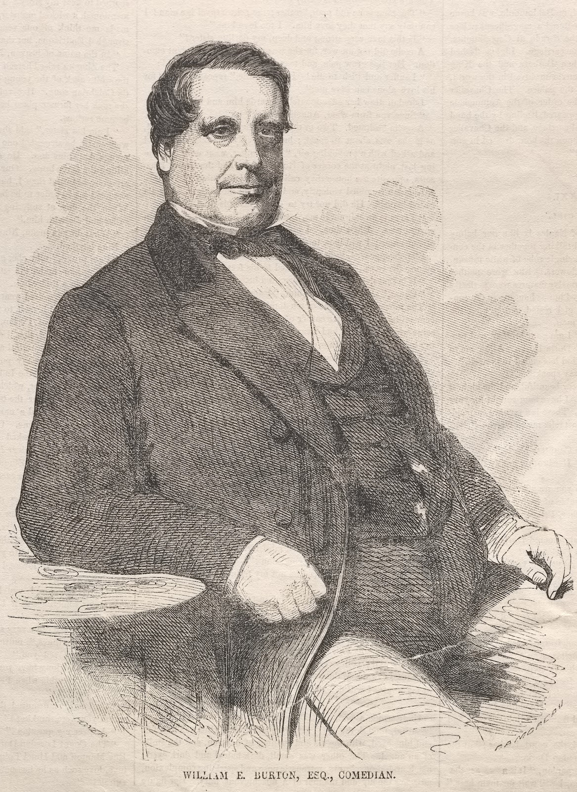 William E Burton Esq Comedian 1858
