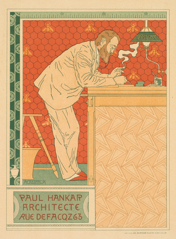 Les Maitres De Laffiche Pl 91 Paul Hankar Architecte Rue Defacqz 63 C 1894