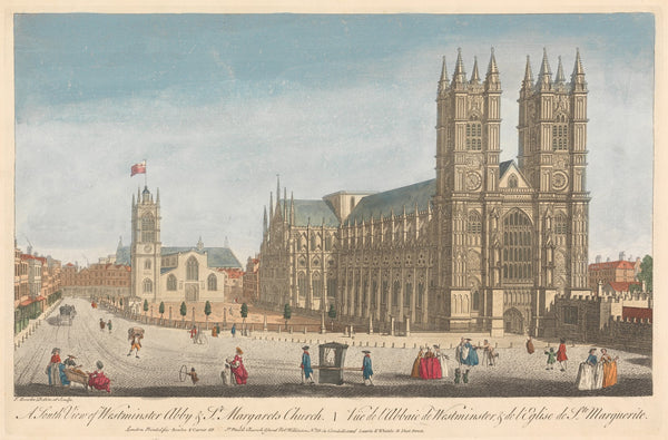 A South View of Westminster Abby  St Margarets Church