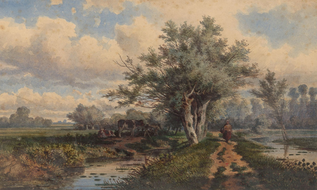 Landschap met koeien en water 1828   1893