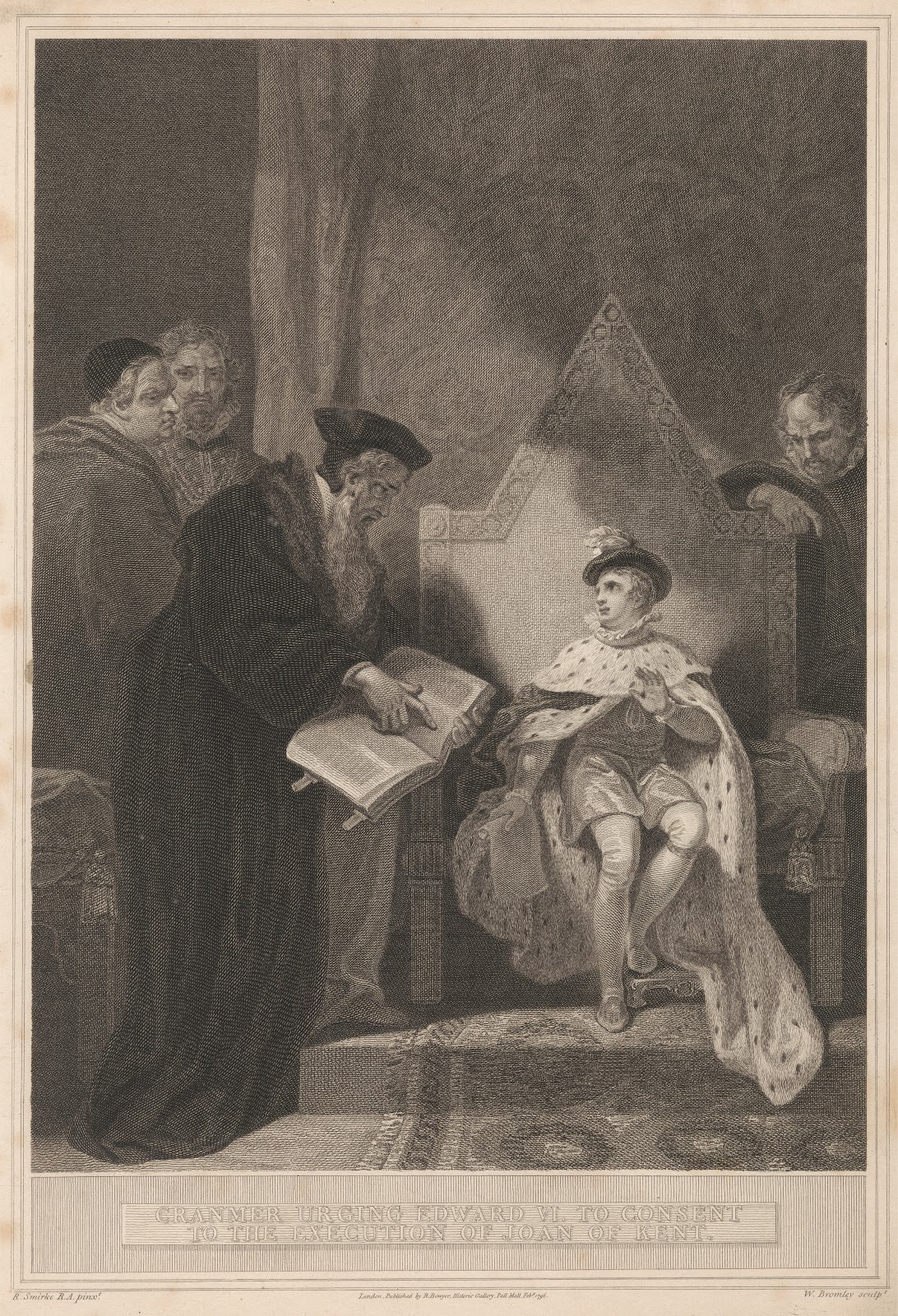 Cranmer Urging Edward VI to Consent to the Execution of Joan of Kent 1796