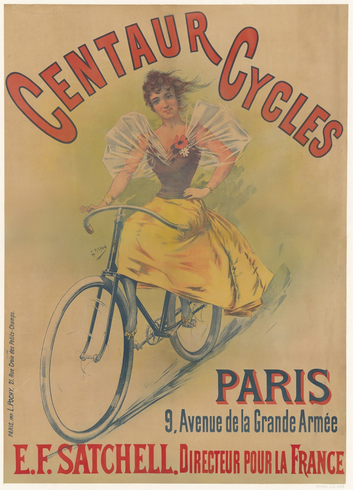 Centaur Cycles Paris 9 avenue de la Grande Armée EF Satchell 1898