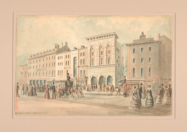 New Boston Theater Washington Street 1850