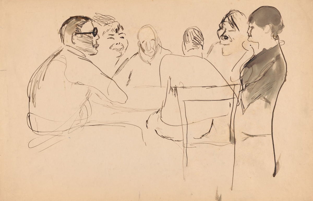 Artists Around a Table c 1920