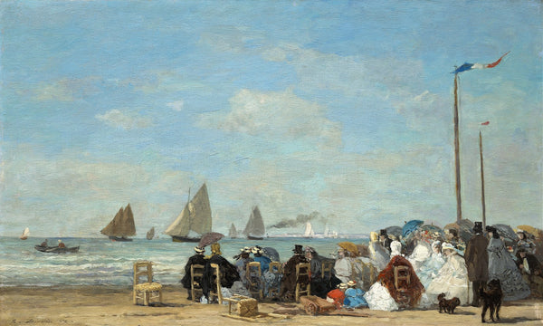 Beach Scene at Trouville 1863