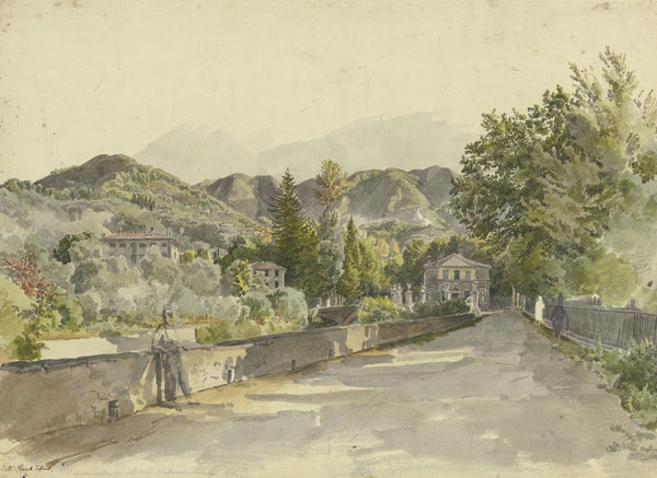 Ingresso a Marglia Colla Villa del Marchese Luchesimi 1830