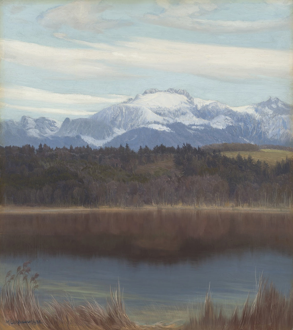 Kampenwand mit Simssee 1932