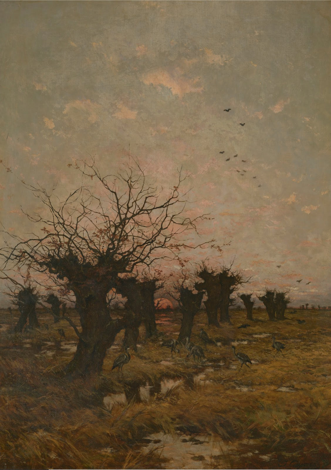 Sunset in the Kempen 19th century