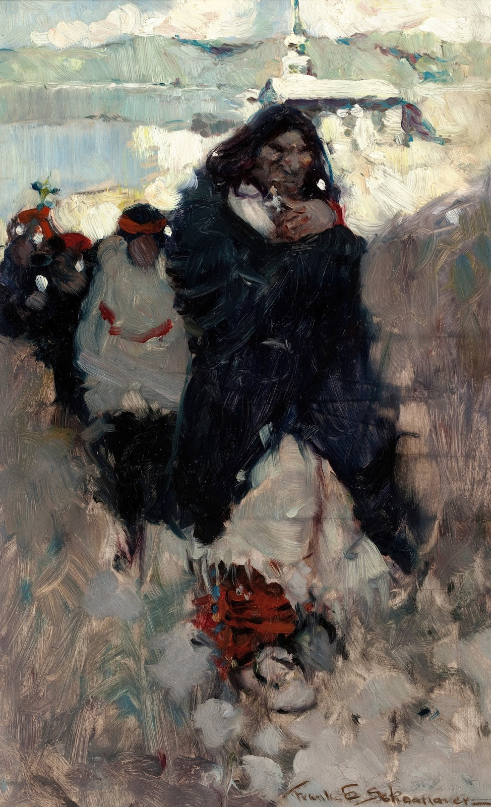 Sketch for The Funeral Procession 1905