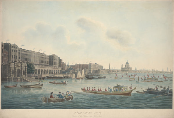 A View of London Taken on the Thames near York Stairs